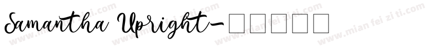 Samantha Upright字体转换
